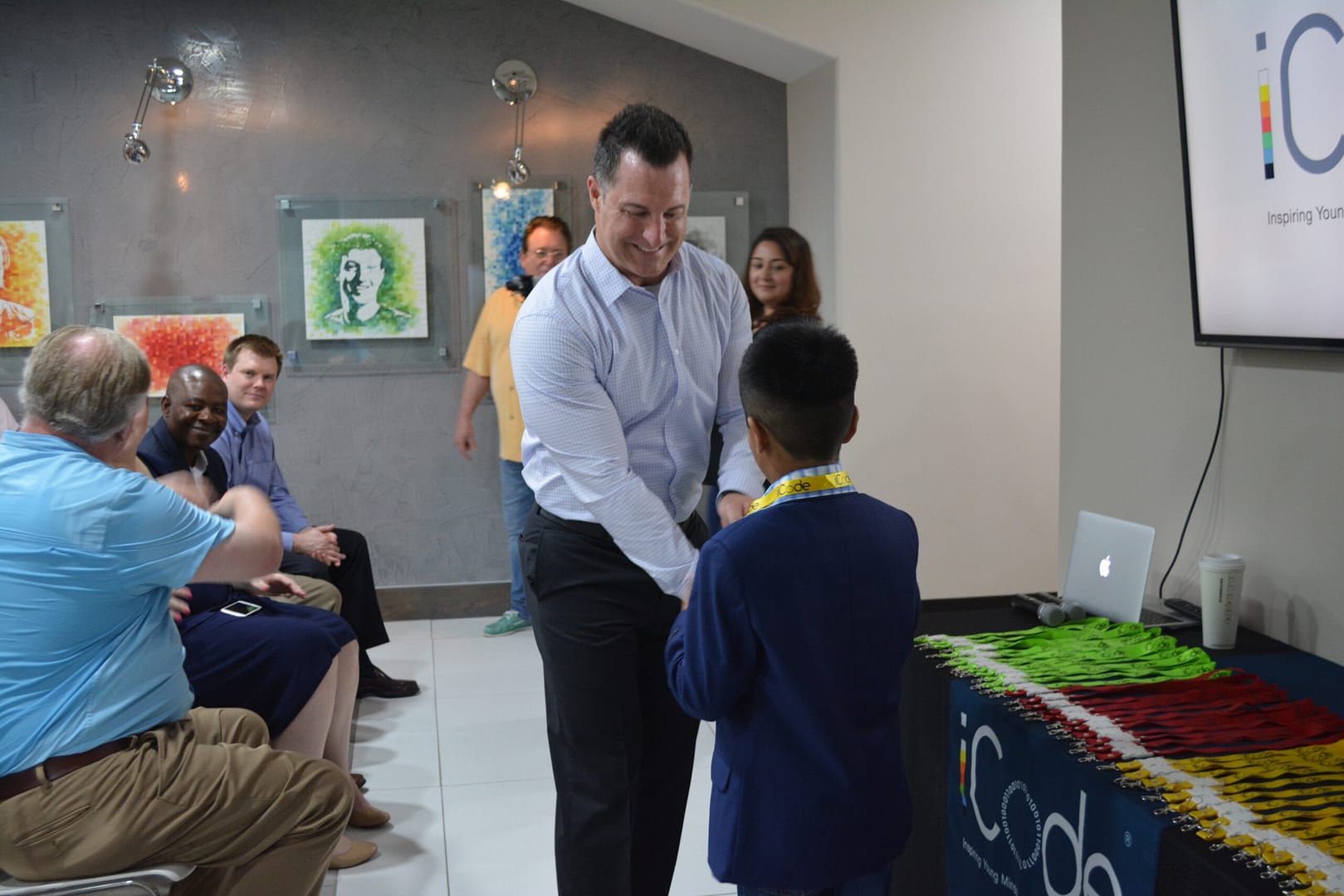 Instructor with kid enrolled in STEM Education